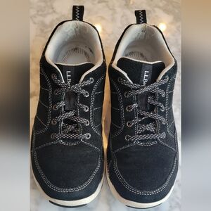 L.L. Bean Women's Black suede, genuine leather Sneakers